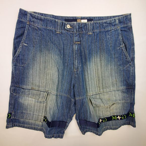MARITHE FRANCOIS GIRBAUD DENIM SHORTS 44 X 11.5 - Picture 1 of 3